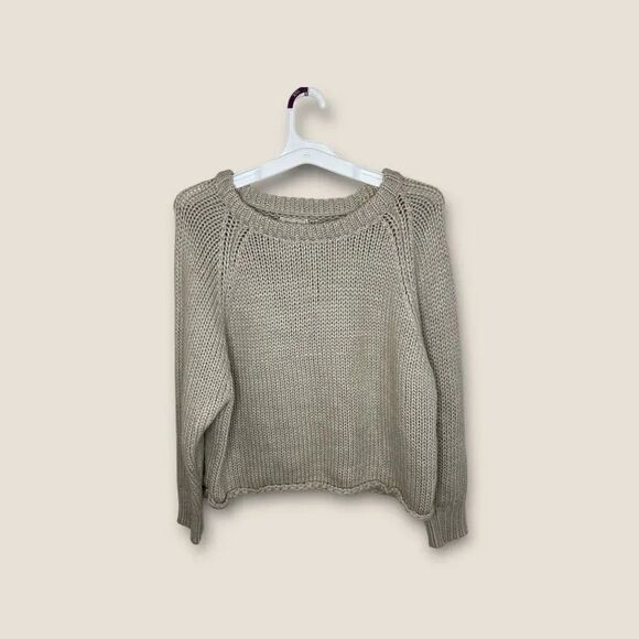 Style Rack Women’s Tan Knitted Soft Long Sleeve Sweater Size Small Excellent con - Picture 1 of 7